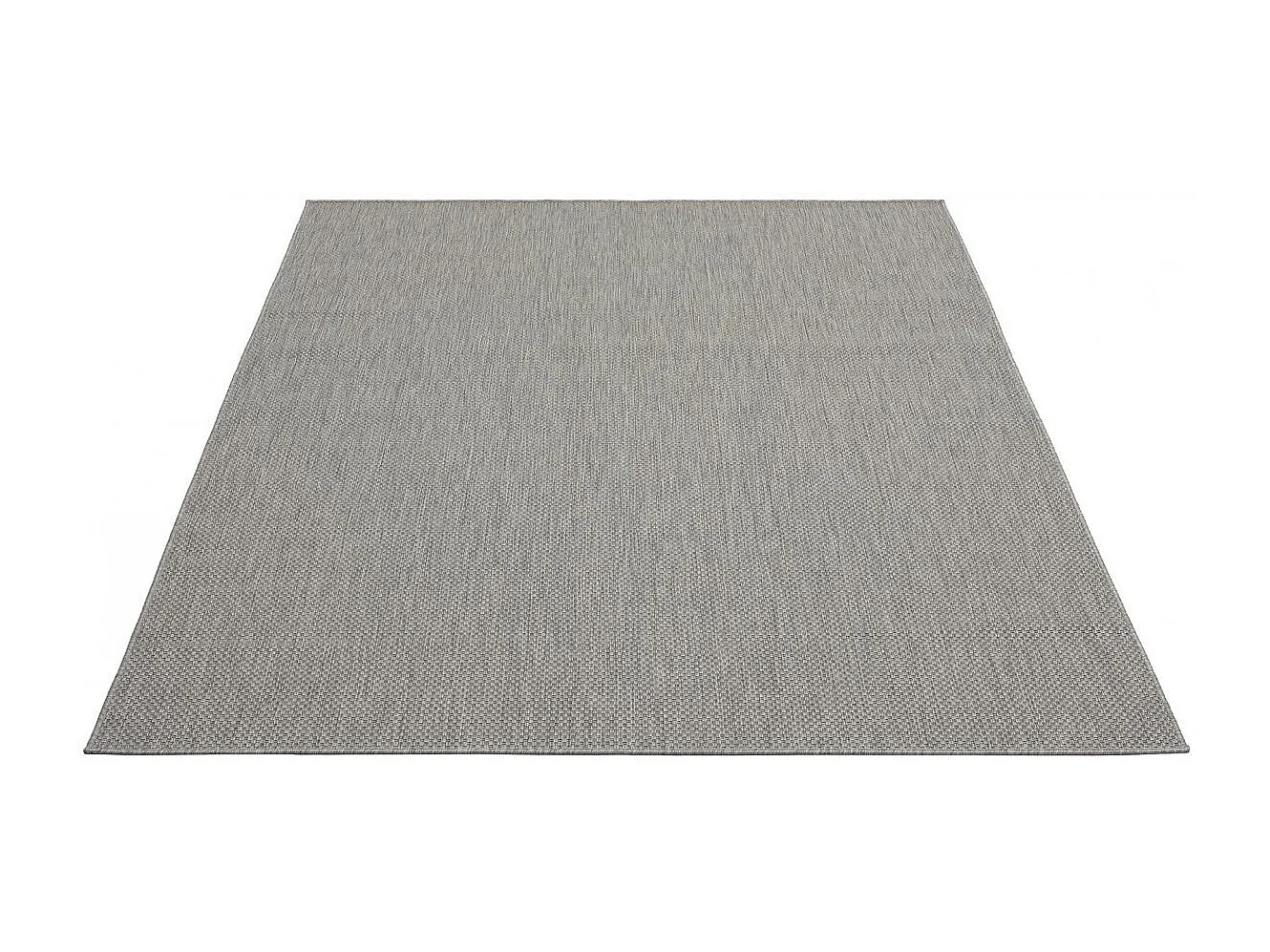 Tapis extérieur 80x200 tissé kilim gris GEGIA