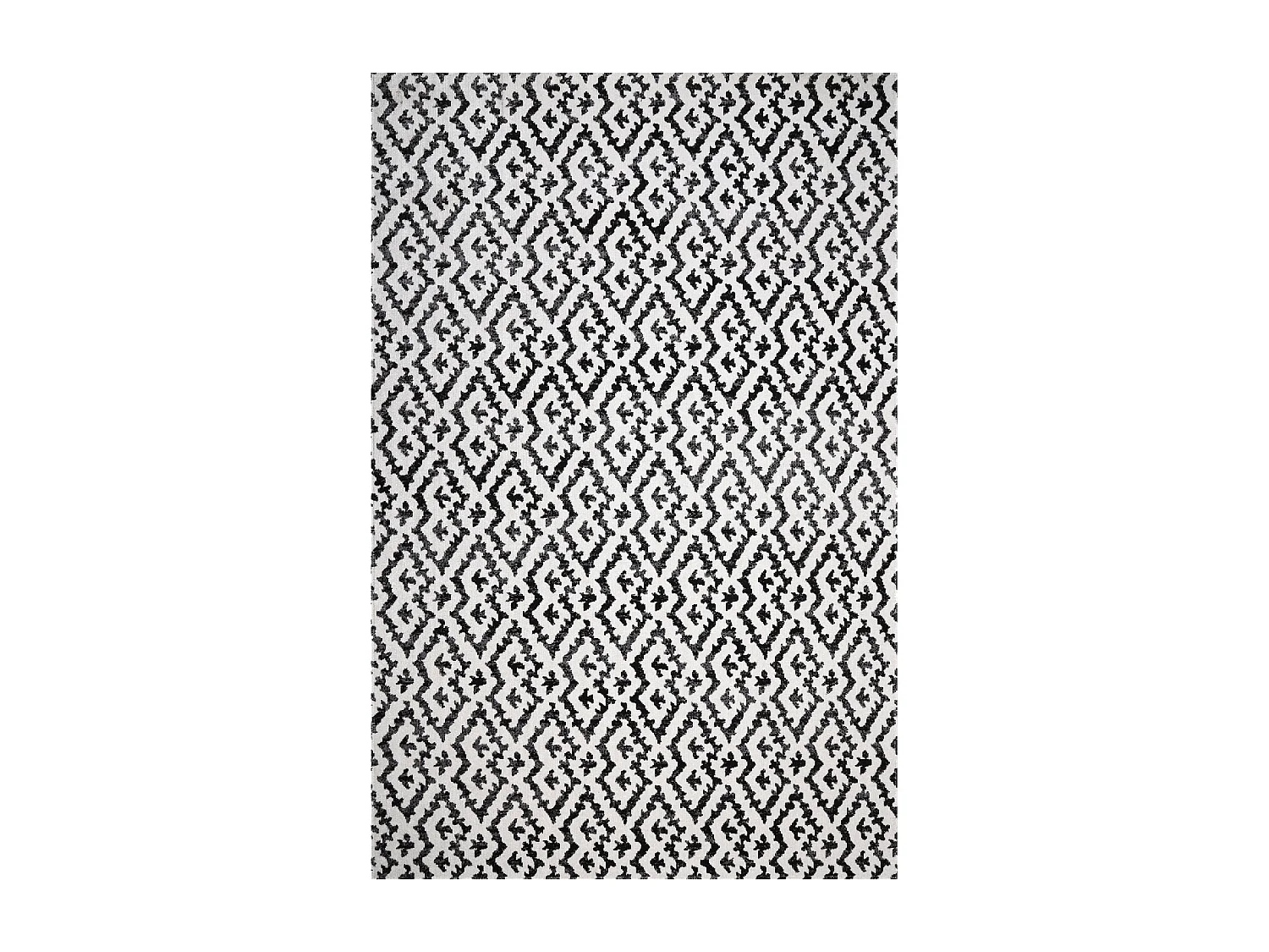 Tappeto da esterno 150x220 tessuto kilim bianco e nero EDJE