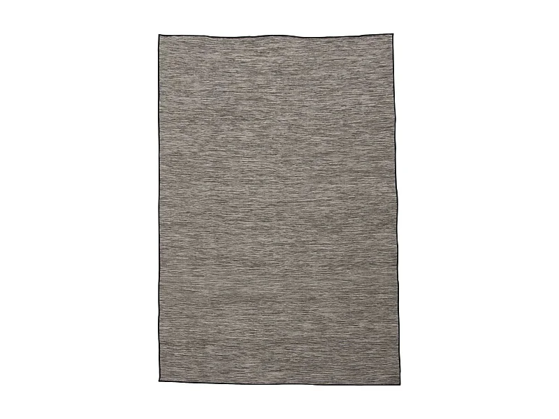 Tapis extérieur 160x220 tissé kilim gris foncé SUNDANCE
