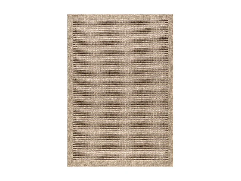 Tapis extérieur 120x170 tissé kilim marron JUTE ART