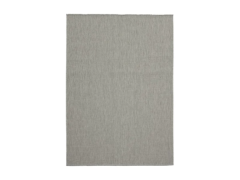 Tapis extérieur 200x280 tissé kilim gris GEGIA