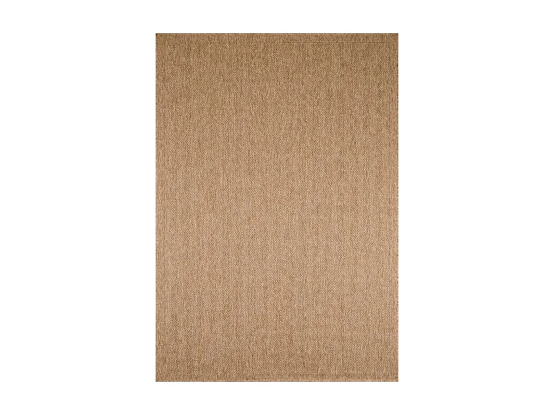 Tapis extérieur 200x290 tissé kilim beige JUTE ART 4