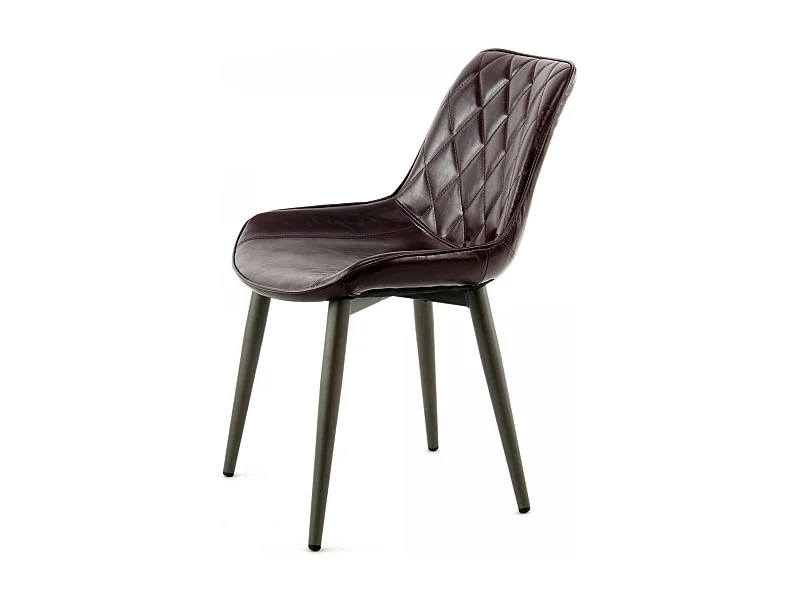 Fauteuil semi artisanal LOT DE 2 AMA 60x51x80 violet