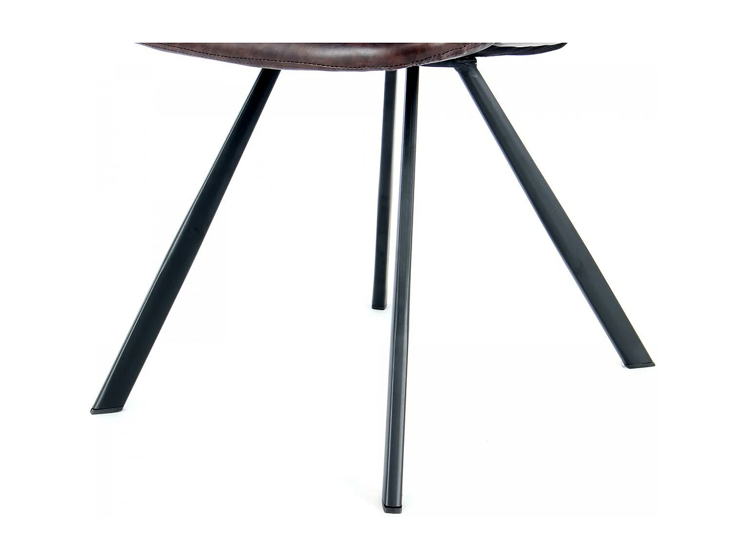 Fauteuil semi artisanal en lin LOT DE 2 ASE 57x57,5x77 marron foncé