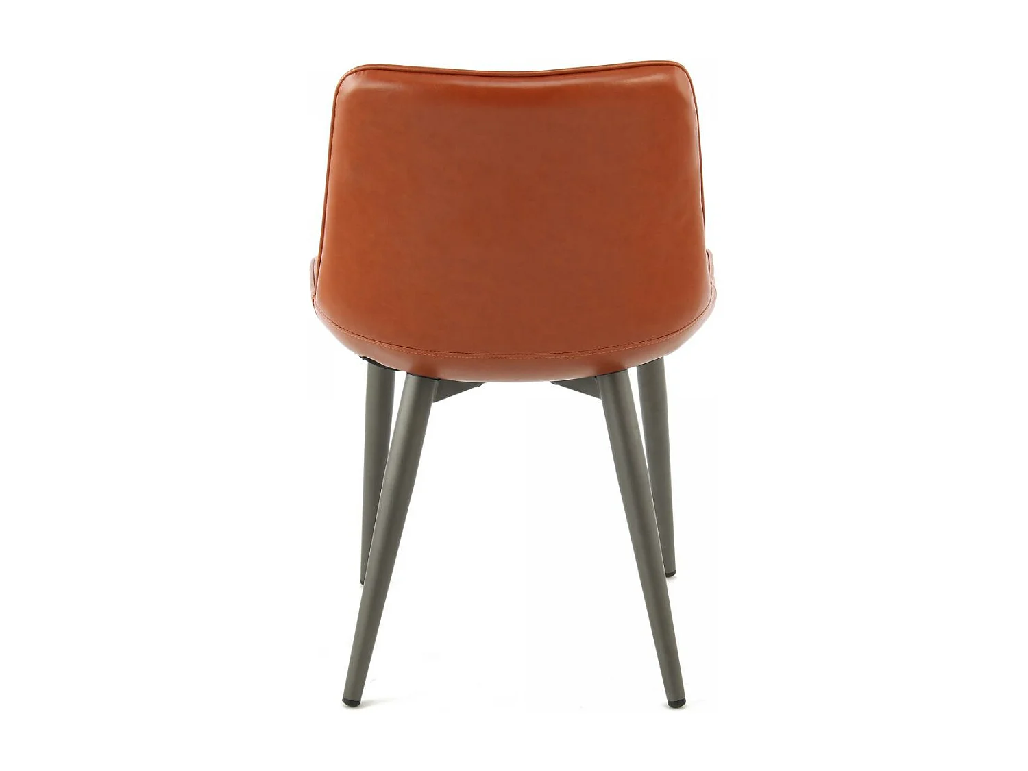 Fauteuil semi artisanal LOT DE 2 AMA 60x51x80 café