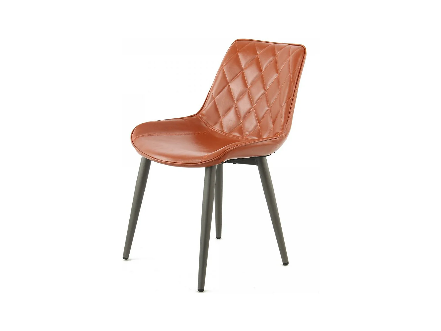 Fauteuil semi artisanal LOT DE 2 AMA 60x51x80 café