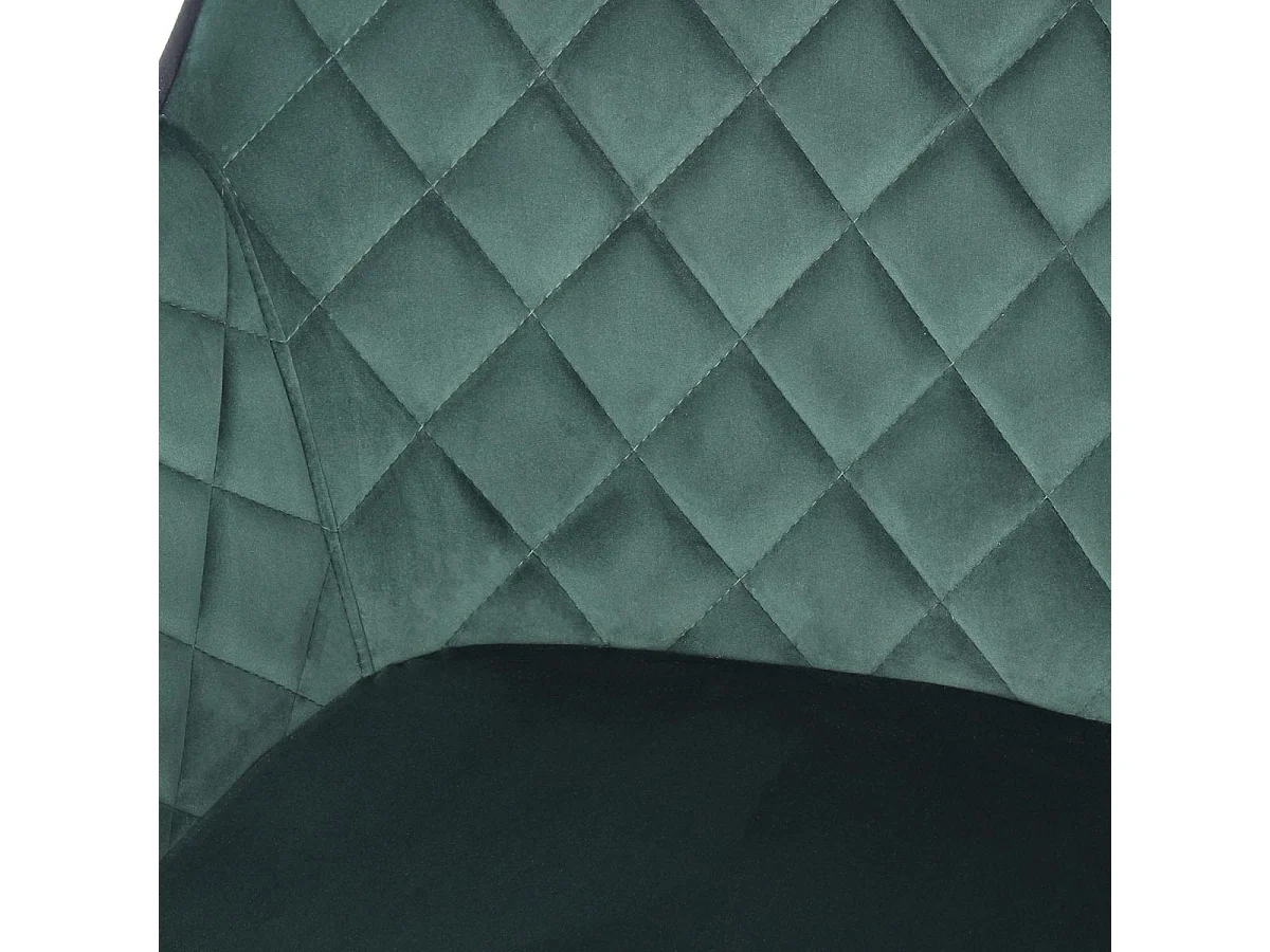 Fauteuil semi artisanal AGA 61x58,8x86 vert foncé et noir