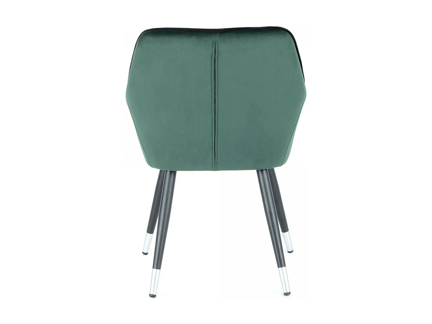 Fauteuil semi artisanal AGA 61x58,8x86 vert foncé et noir