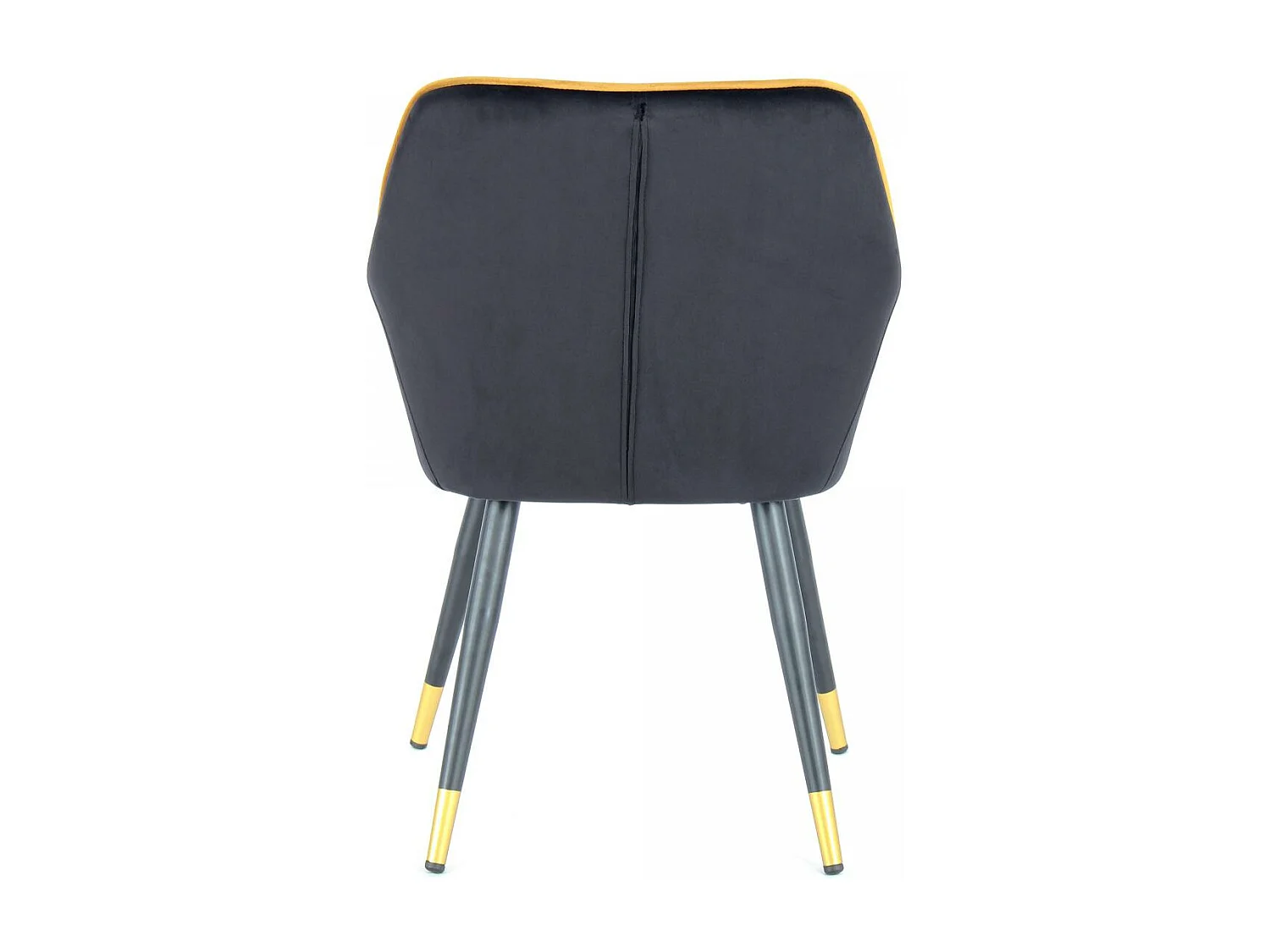 Fauteuil semi artisanal AFA 61x58,8x86 or et noir