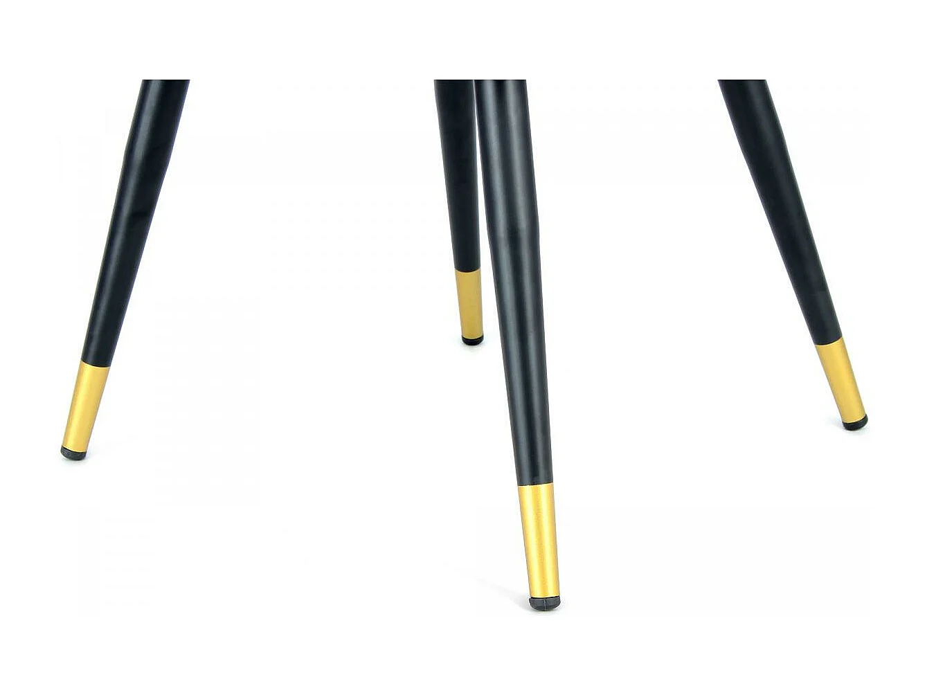 Fauteuil semi artisanal AFA 61x58,8x86 or et noir