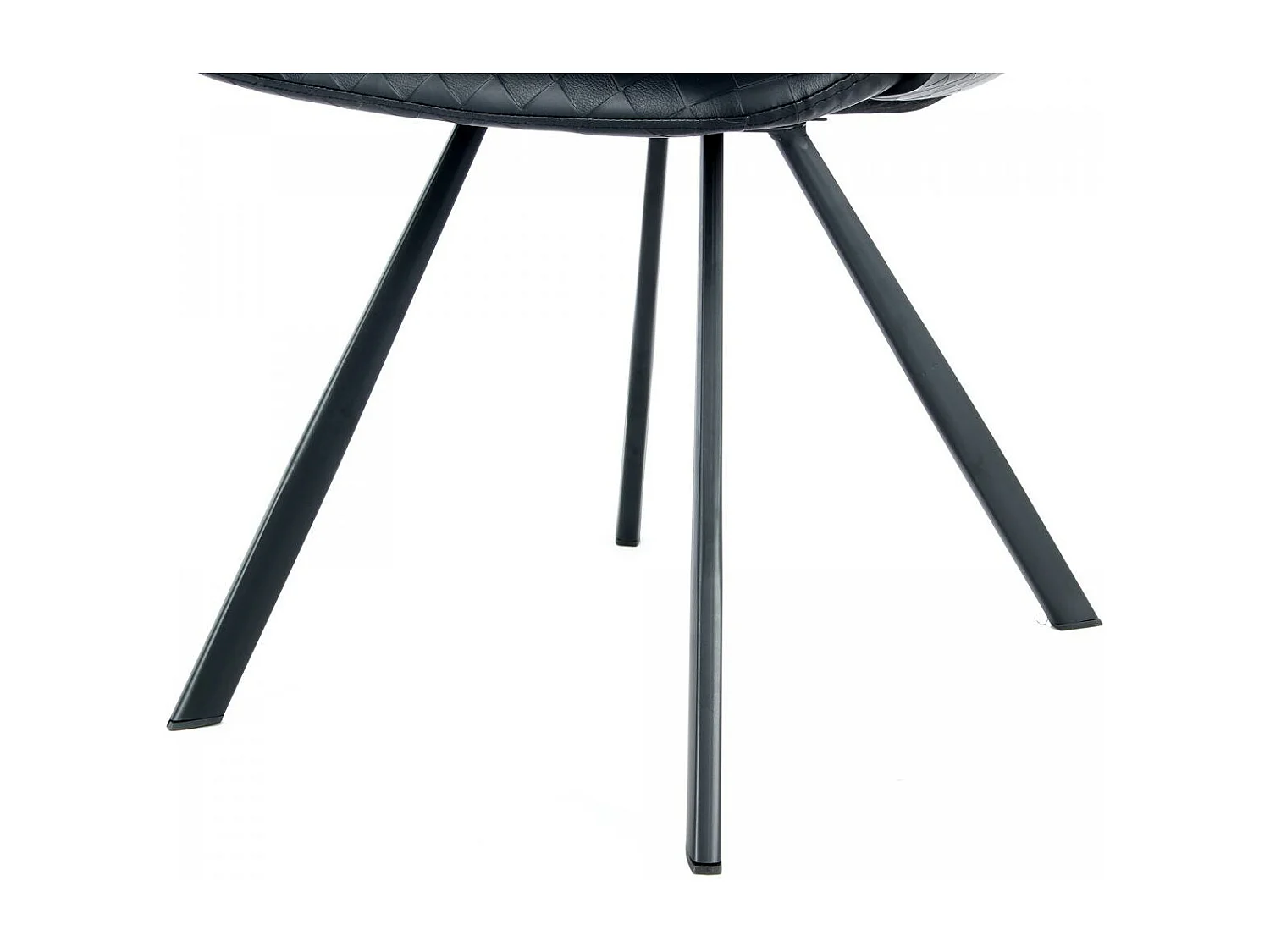 Fauteuil semi artisanal en lin LOT DE 2 ASE 57x57,5x77 noir