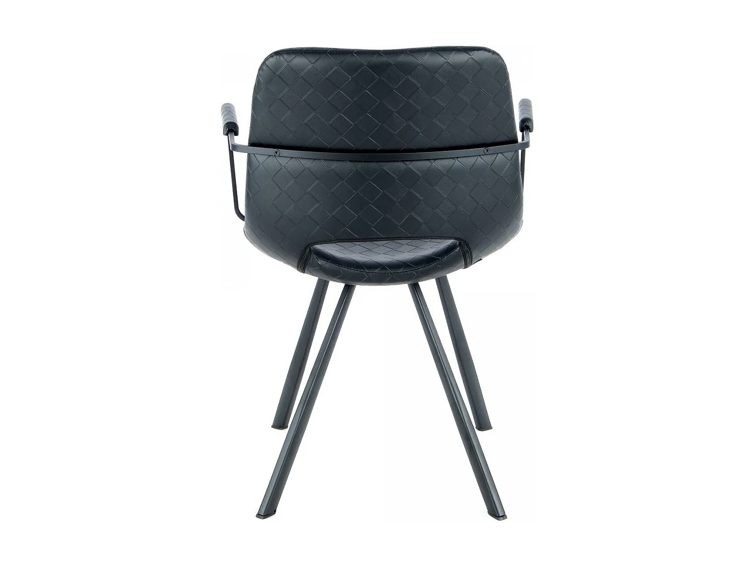 Fauteuil semi artisanal en lin LOT DE 2 ASE 57x57,5x77 noir