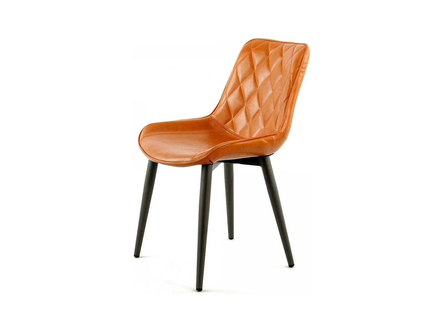 Fauteuil semi artisanal LOT DE 2 AMA 60x51x80 orange