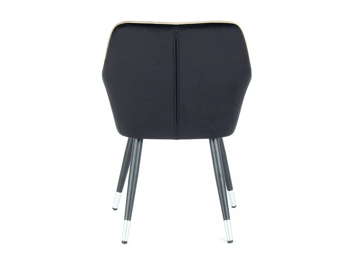 Fauteuil semi artisanal AGA 61x58,8x86 gris et noir