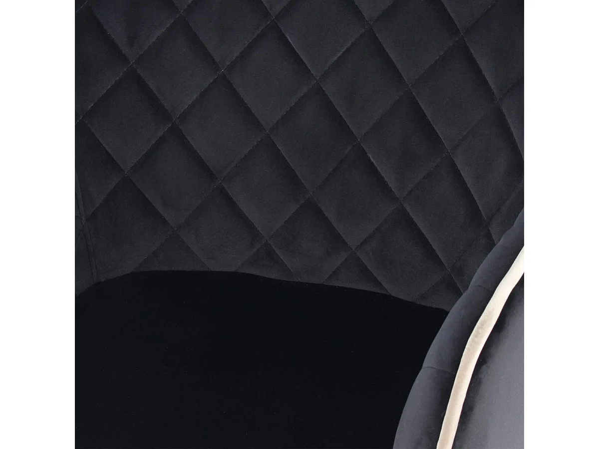 Fauteuil semi artisanal AGA 61x58,8x86 gris et noir