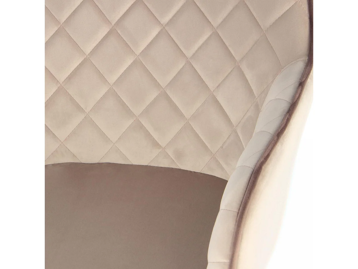 Fauteuil semi artisanal AFA 61x58,8x86 beige et brun