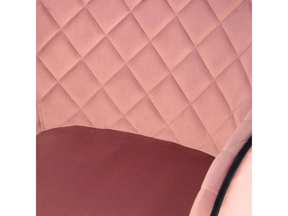 Fauteuil semi artisanal AFA 61x58,8x86 rose et noir