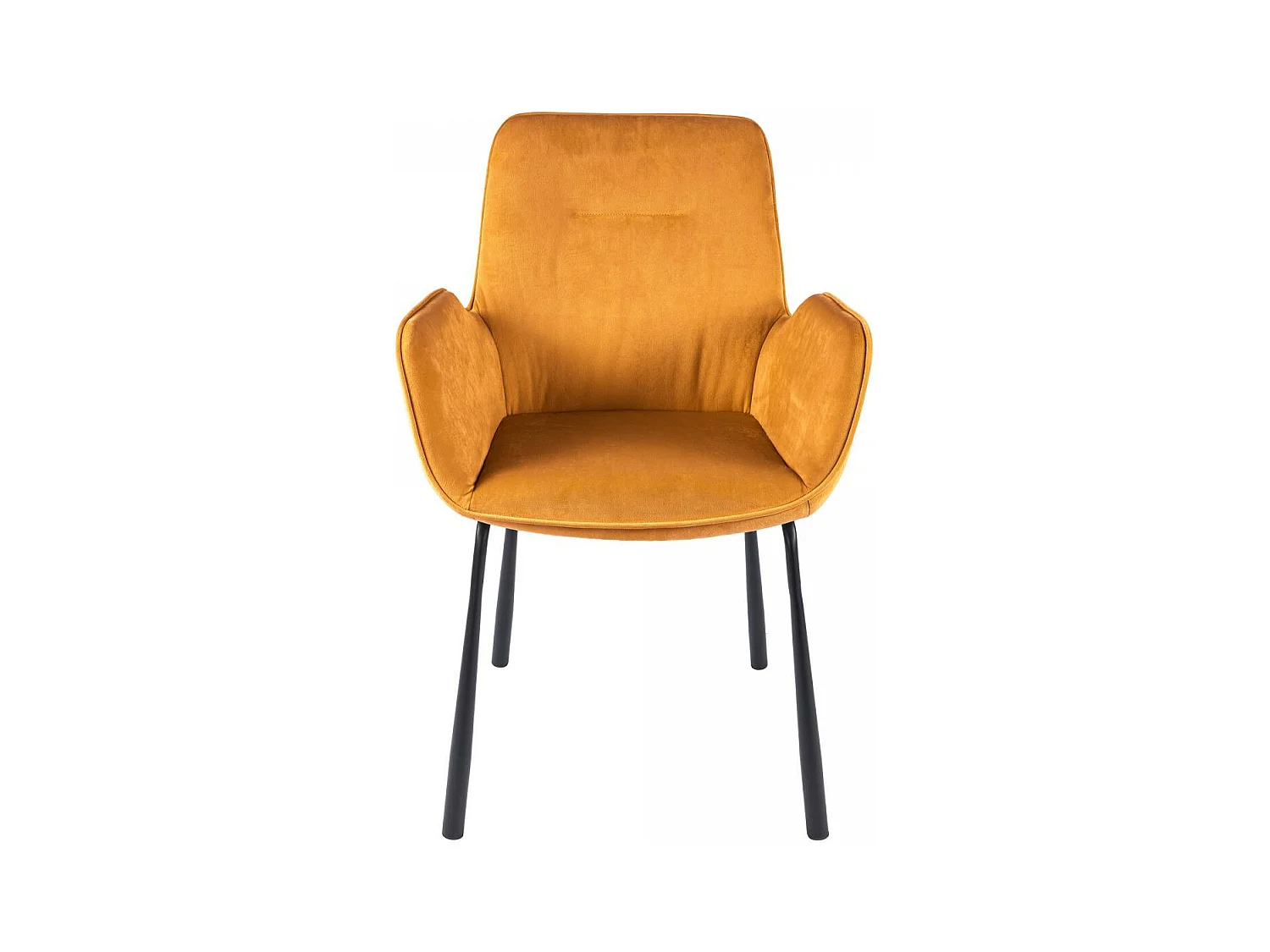 Fauteuil semi artisanal en velours AJE 58,5x57x87 sable