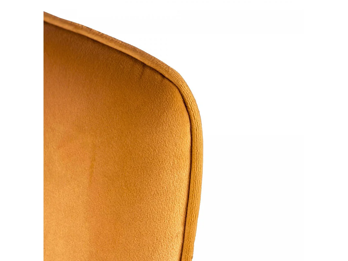 Fauteuil semi artisanal en velours AJE 58,5x57x87 sable