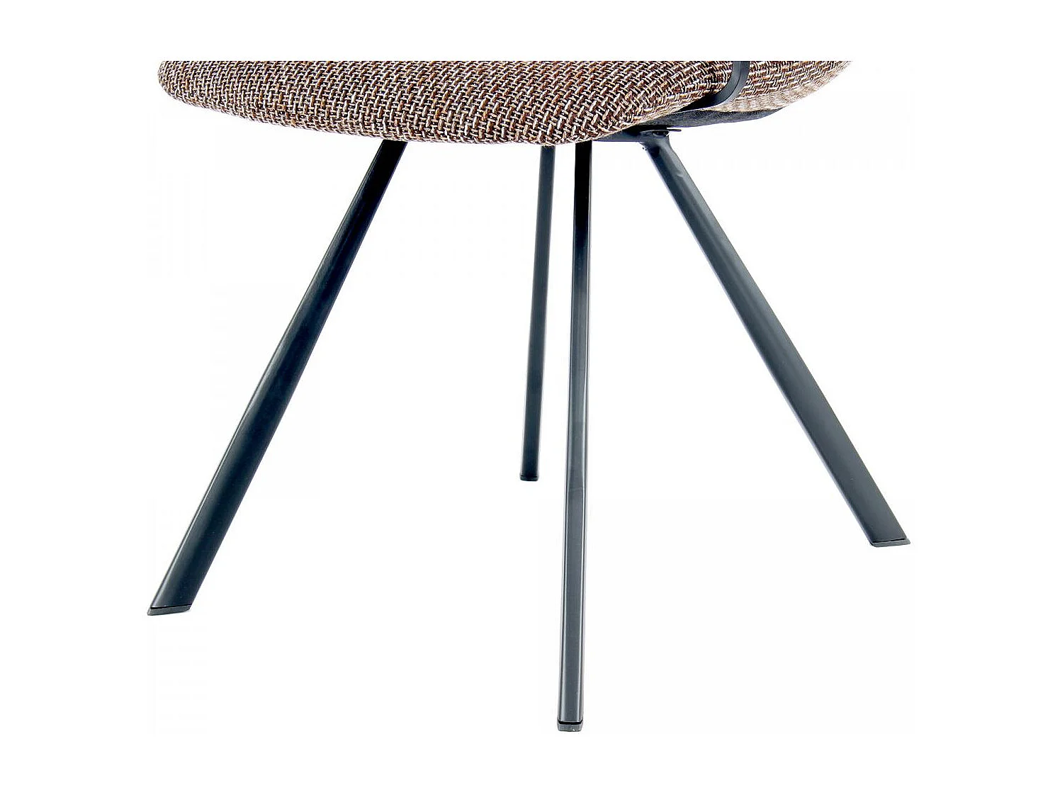 Fauteuil semi artisanal en lin LOT DE 2 ASE 57x57,5x77 brun