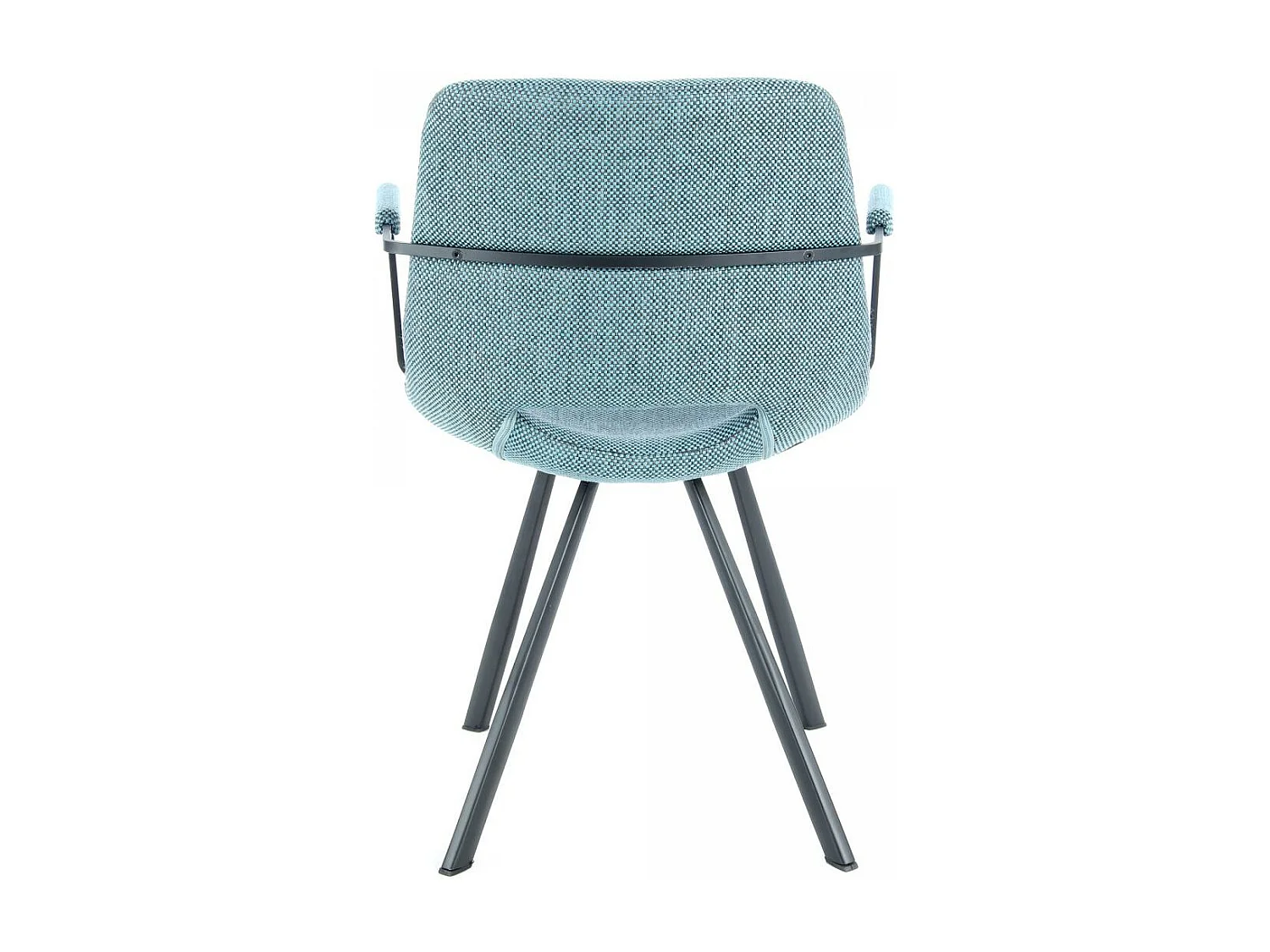 Fauteuil semi artisanal en lin LOT DE 2 ASE 57x57,5x77 bleu