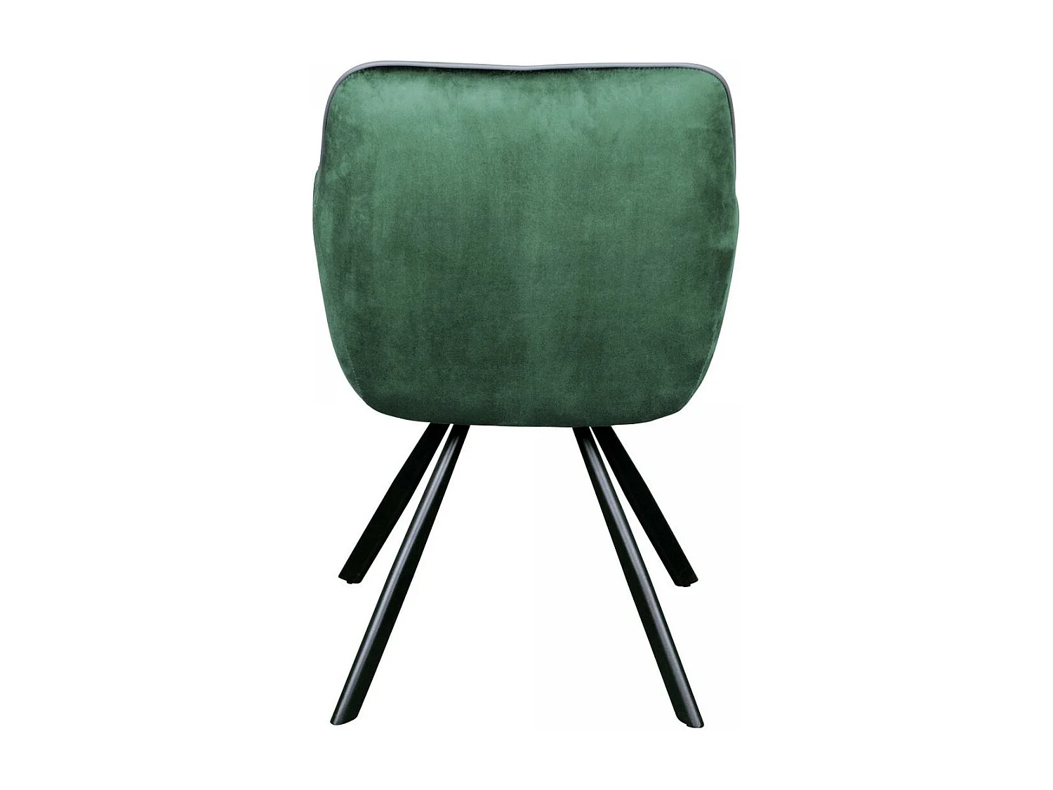 Fauteuil semi artisanal en velours AGE 57,5x60x85,5 vert