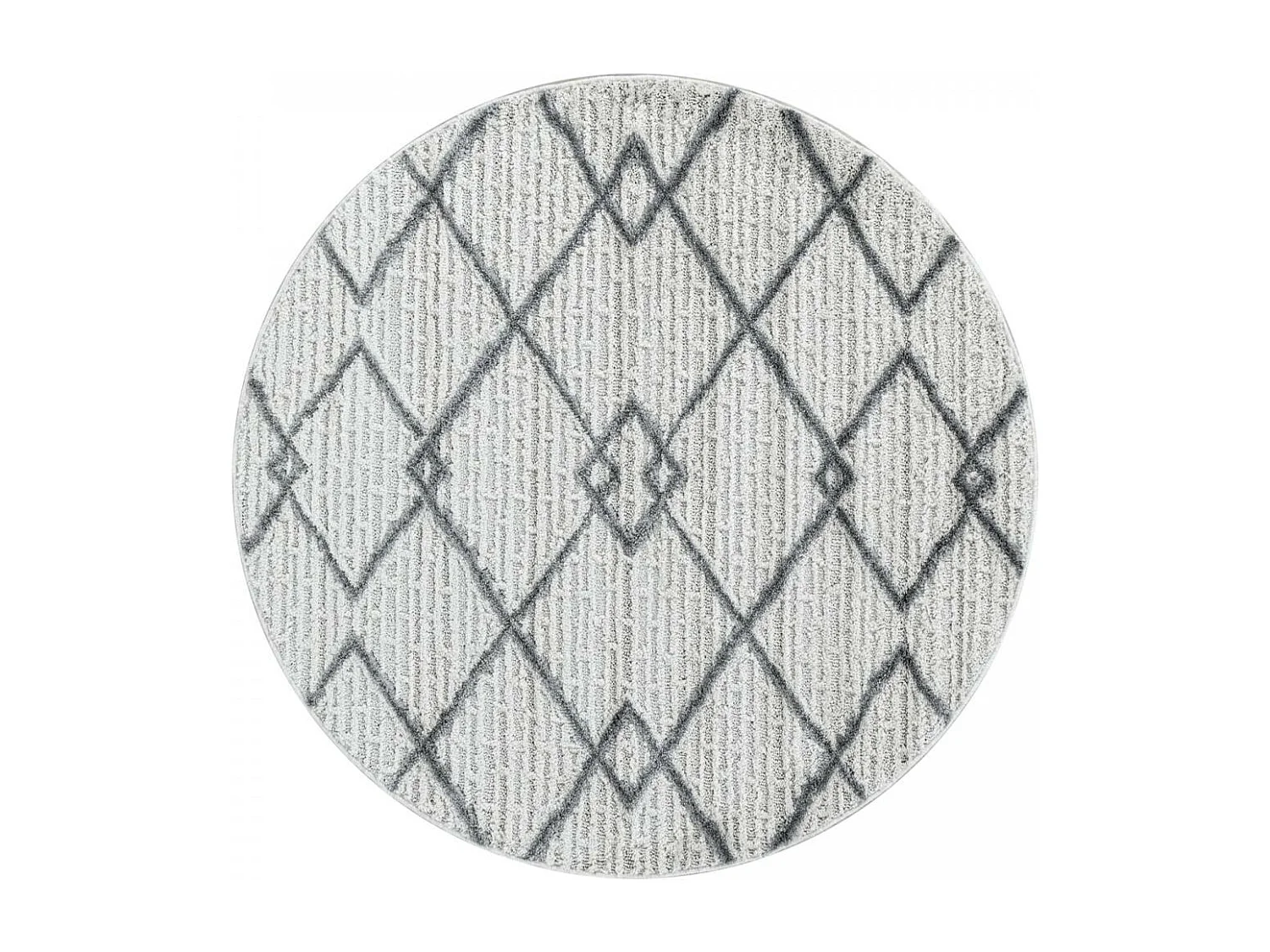 tapis de couloir 80x250 tissé crème rectangle motif scandinave PISTIOUL