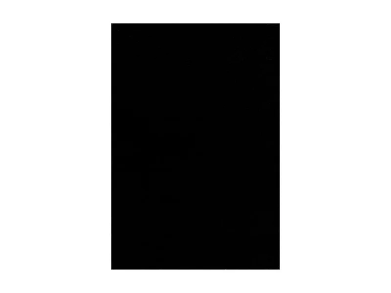 tapis salle de jeux Ø150cm tissé noir rond motif uni NOSSA