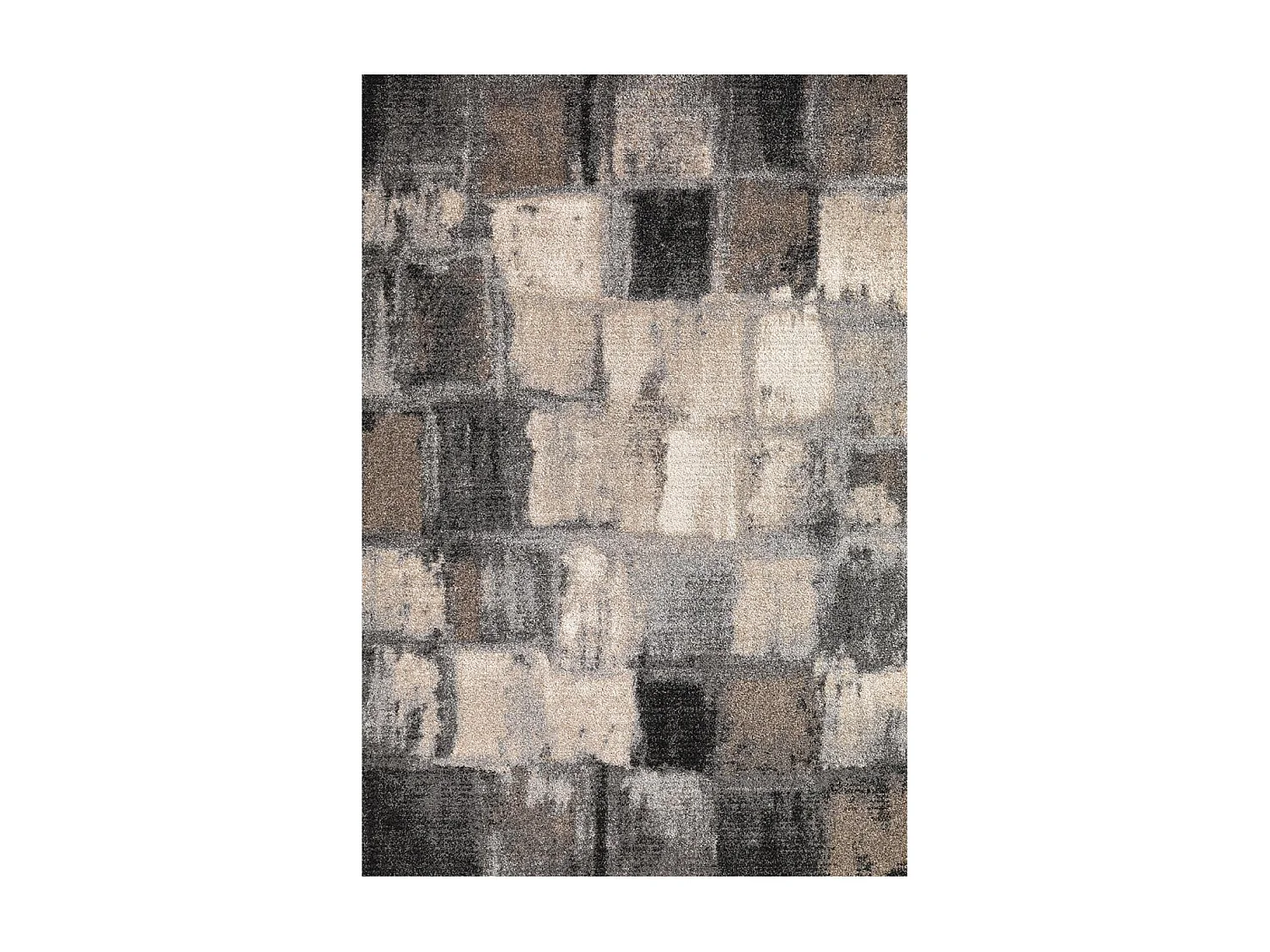 tappeto per camera 80x150 tessuto rettangolare grigio motivo geometrico CALEGANT