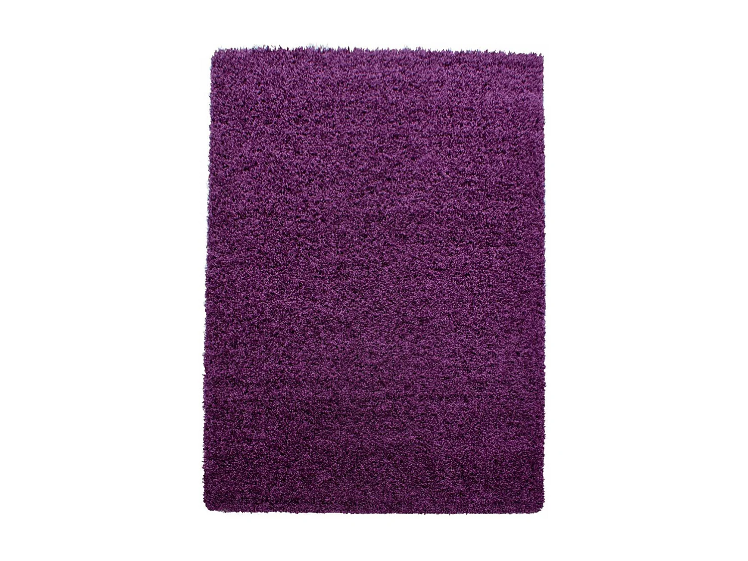 Tapis poils longs shaggy 80x250 rectangle tissé violet motif uni UNI L