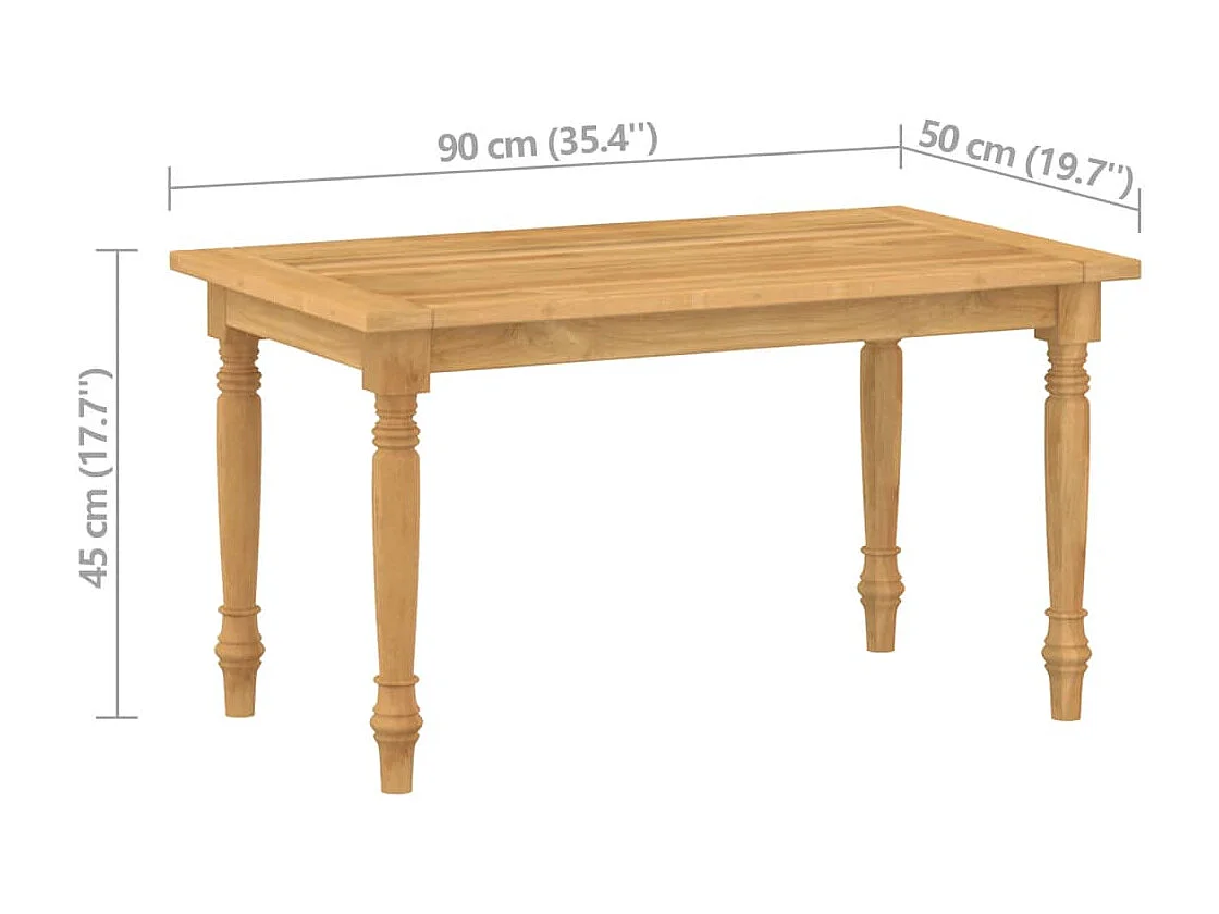 Salon de jardin 4 pcs Bois de teck solide