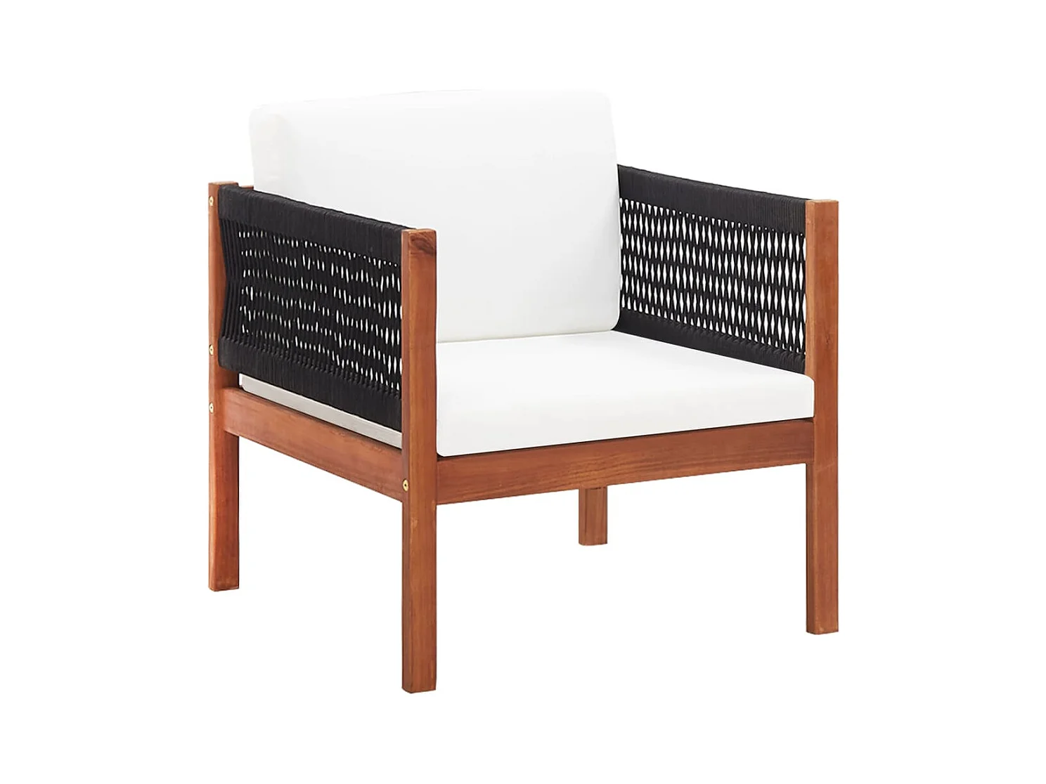 Gartenmöbel 4 Stück Massives Akazienholz