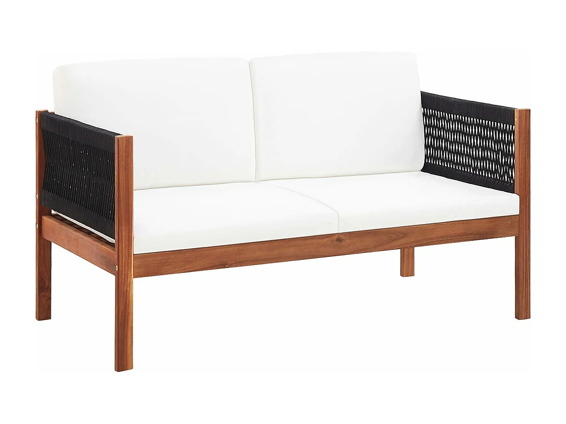 Salon de jardin 4 pcs Bois d'acacia solide