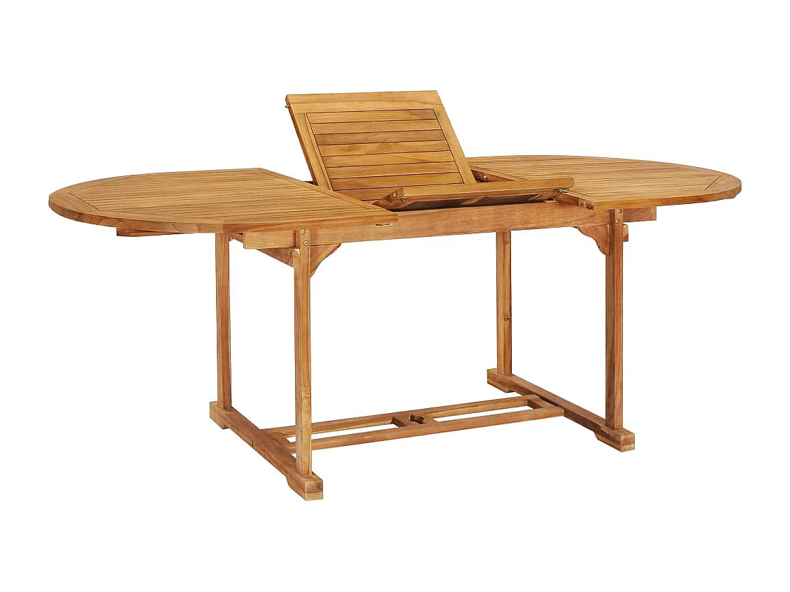 Salon de jardin 7 pcs Bois de teck massif