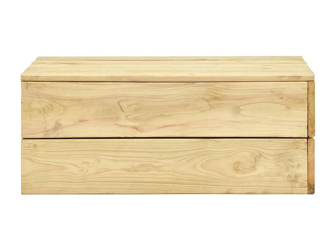 Salon de jardin 5 pcs Bois de pin imprégné