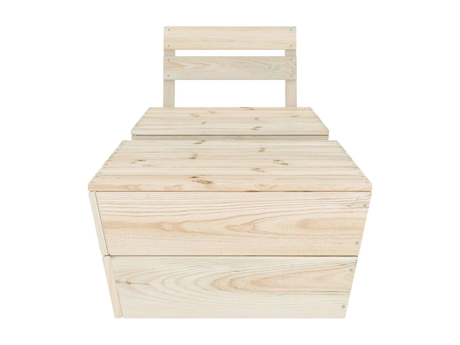 Salon de jardin 2 pcs Bois d'épicéa imprégné