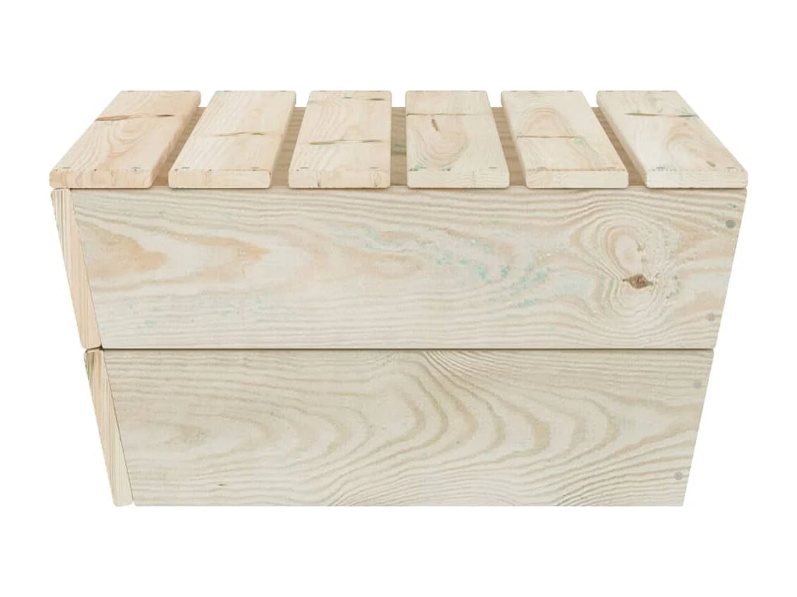 Salon de jardin 2 pcs Bois d'épicéa imprégné