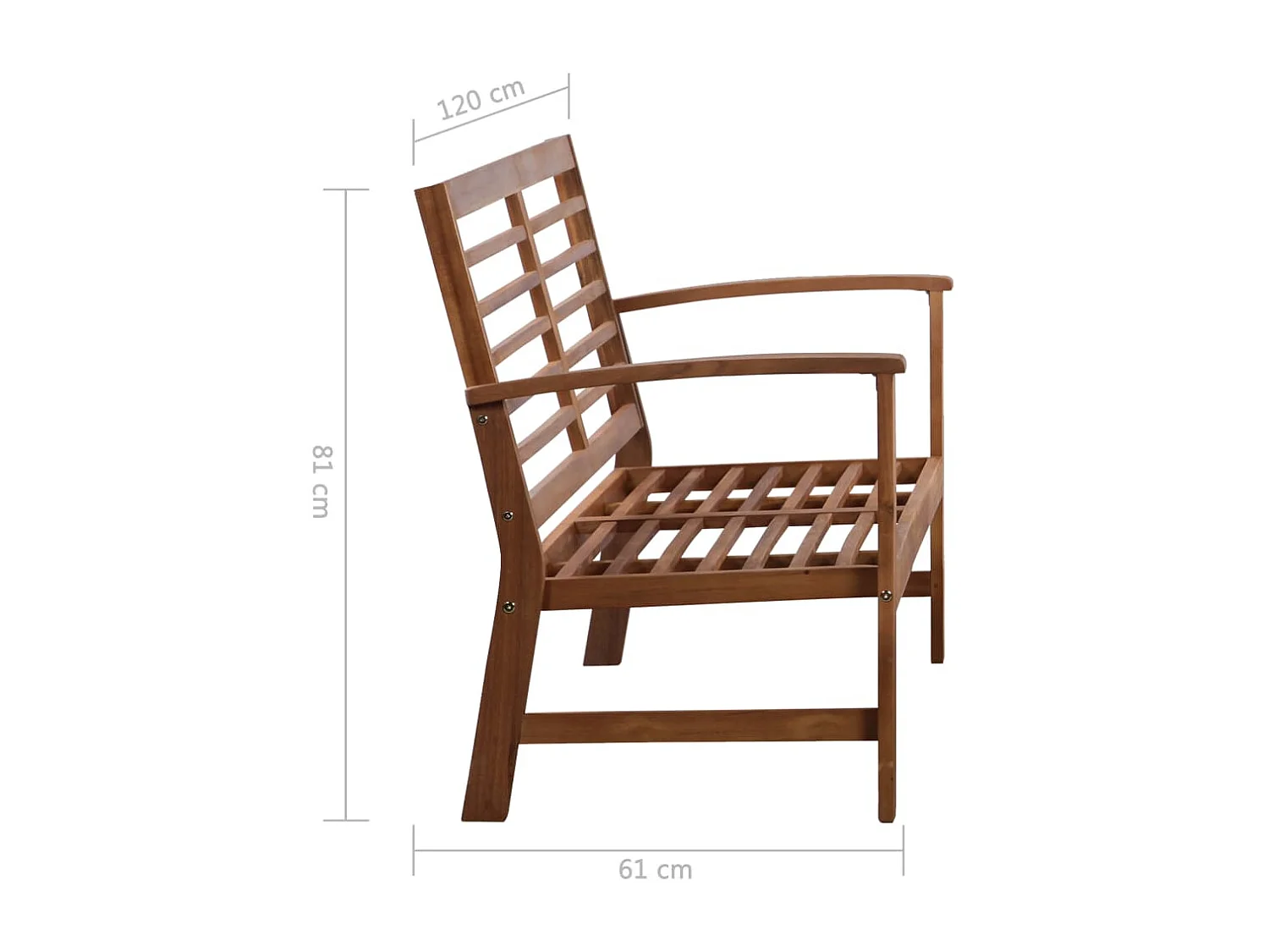 Salon de jardin 4 pcs Bois d'acacia solide