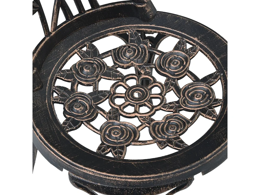 Salon de bistro 3 pcs Aluminium coulé