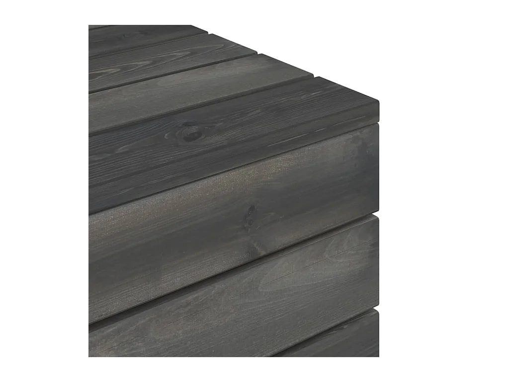 Salon palette de jardin 2 pcs avec coussins Bois de pin massif