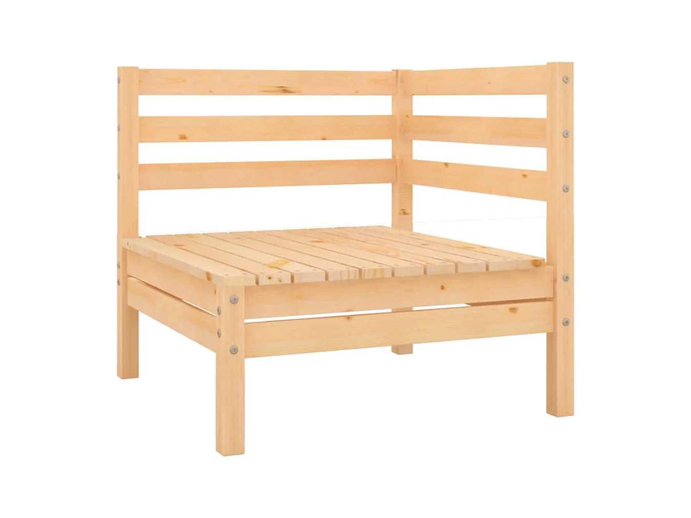 Salon de jardin 4 pcs bois massif de pin
