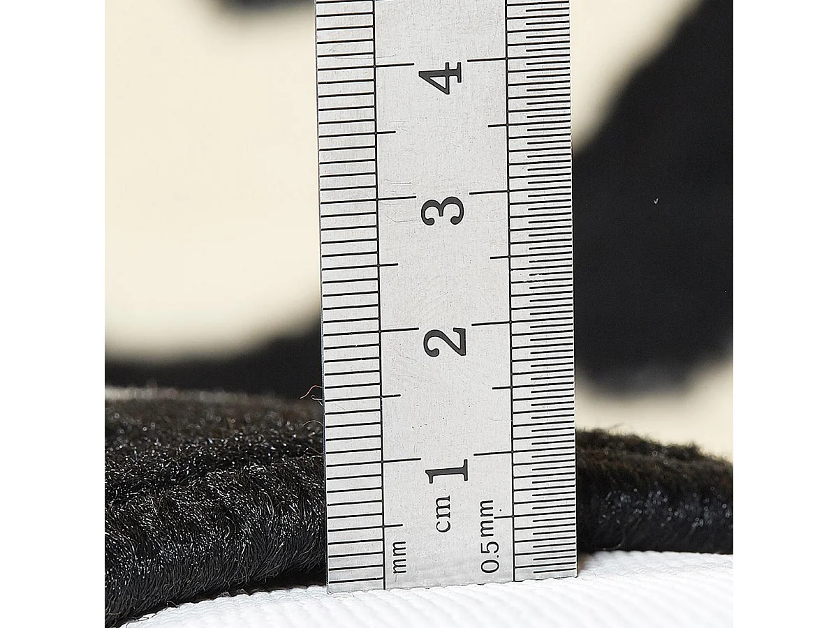 tapis entrée 60x110 tissé noir rectangle motif animaux LYN1 ZEBRO