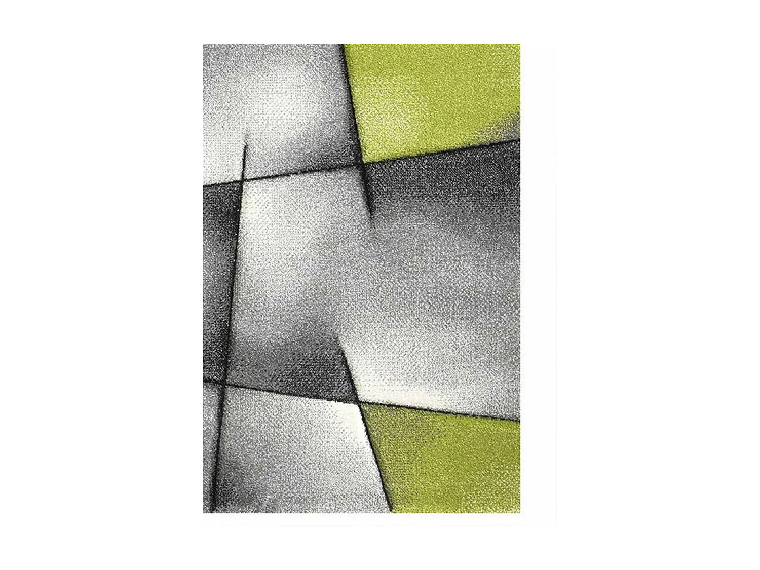 Tapis salon 160x230 cm Rectangulaire BRILLANCE 660-80 Vert Salon adapté au chauffage par le sol