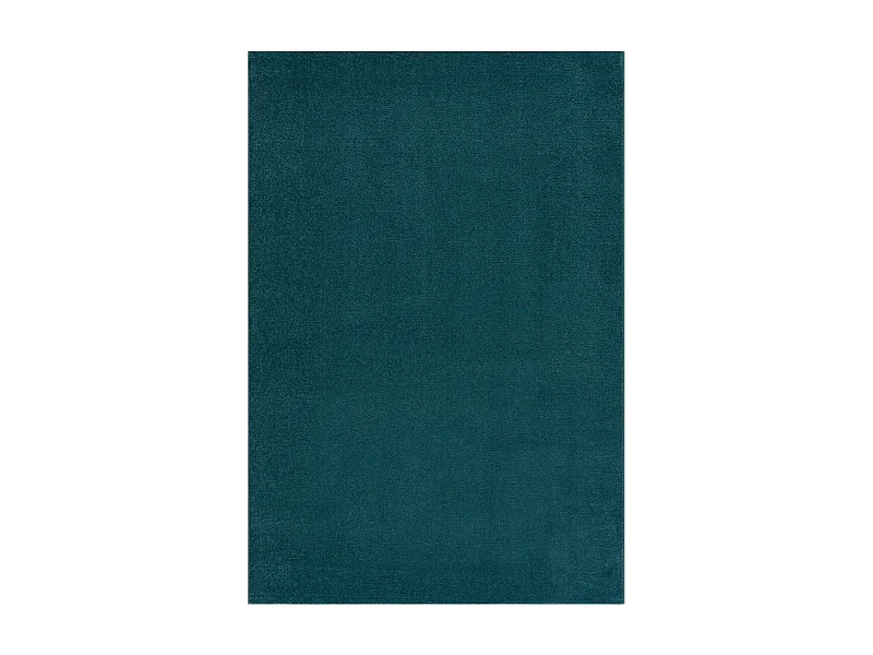 tapis cuisine 80x150 tissé bleu foncé rectangle motif uni NOSSA