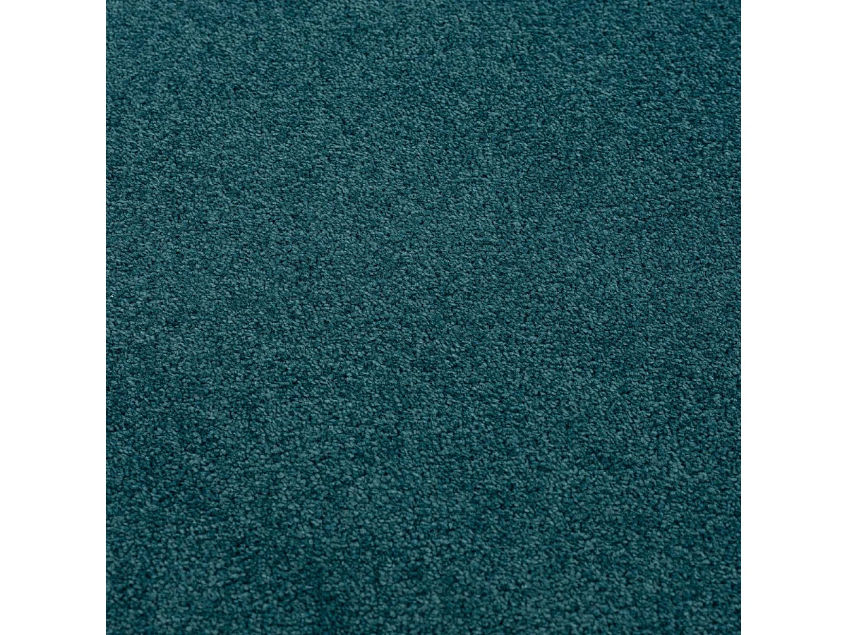 tapis cuisine 80x150 tissé bleu foncé rectangle motif uni NOSSA