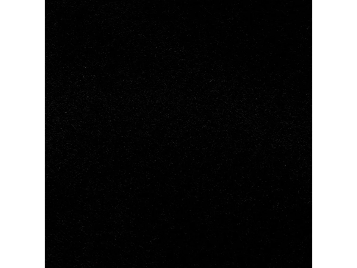 tapis salle de réception Ø80cm tissé noir rond motif uni NOSSA