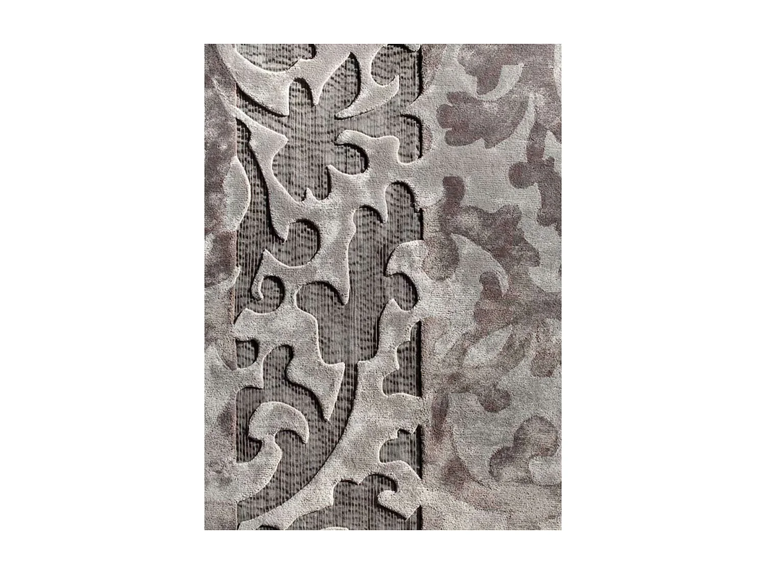 tapis chambre 190x290 fait main en viscose gris rectangle TRACE