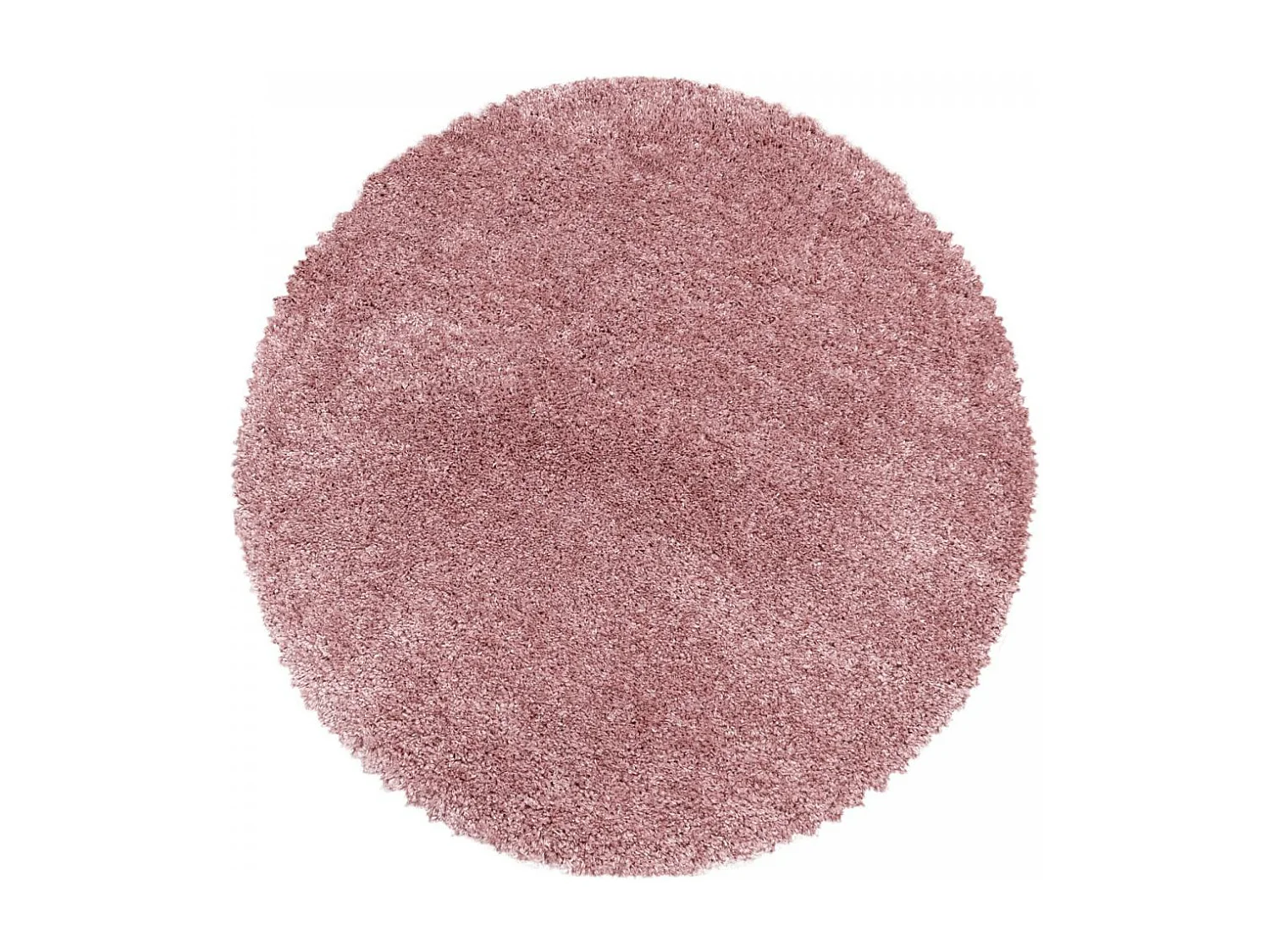 Tapis poils longs shaggy 140x200 rectangle tissé rose motif uni UNI B