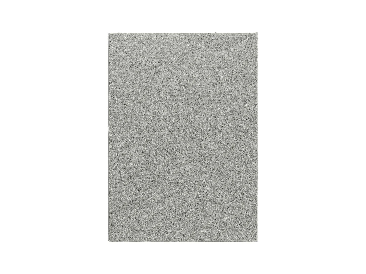 tapis chambre 120x170 tissé crème rectangle motif uni SOULA
