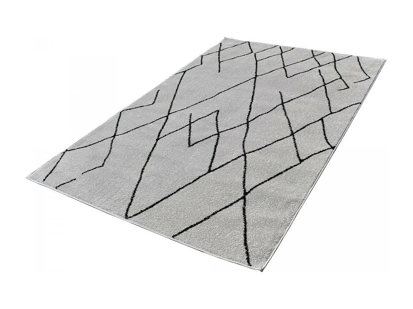 Tapis berbère 280x370 tissé motifs tribaux NALADON crème